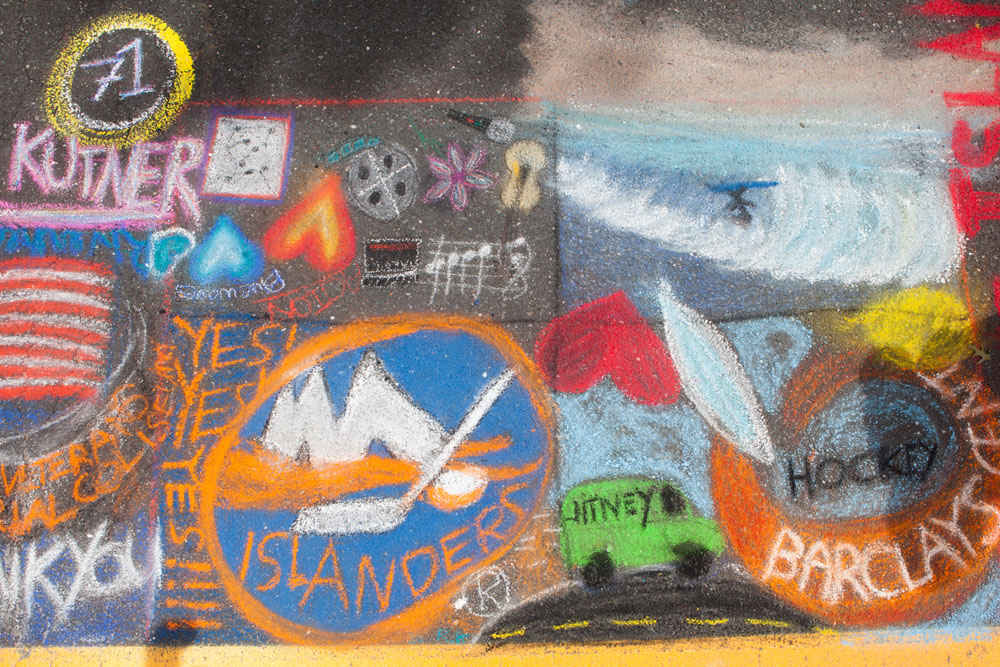 A completed painting.