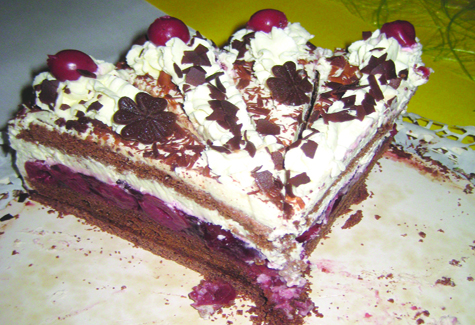 North Fork Chef John Ross' Black Forest cake