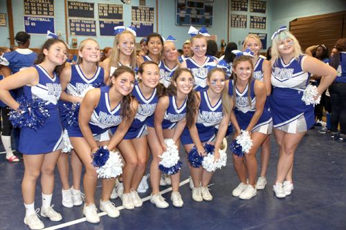 COURTESY PHOTO | The Riverhead varsity cheerleading team is competing in nationals