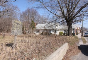 BARBARAELLEN KOCH FILE PHOTO | The Village at Jamesport is proposed for this property just west of the hamlet's business district on Main Road.