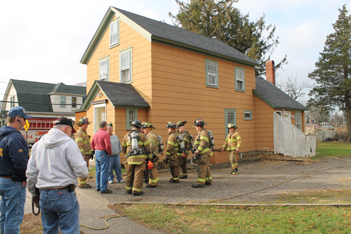basement fire Ostrander