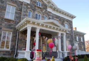 brecknock TIMES/REVIEW FILE PHOTO | The entrance to the historic Brecknock Hall mansion at the Peconic Landing retirement community property in Greenport.