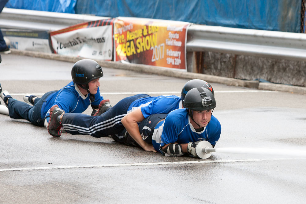 Riverhead Ironmen in motor pump competition.