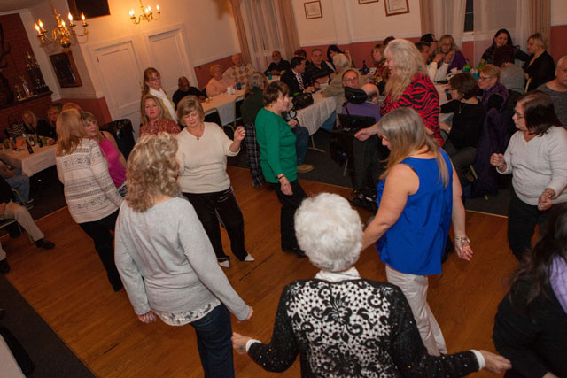 Dancing to the songs of Mike Ryan & Friends.