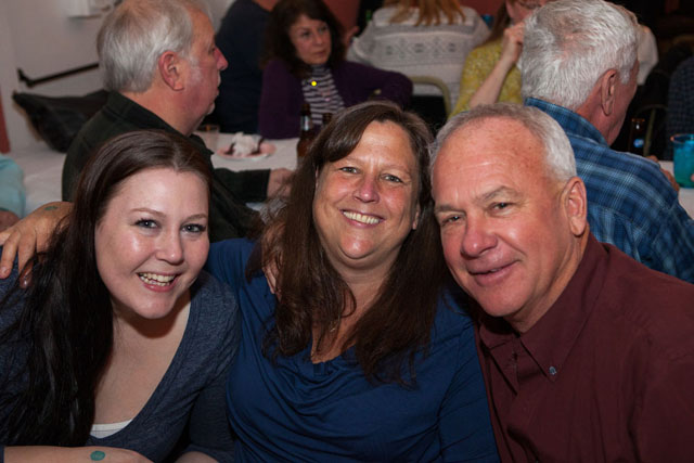 Jennifer, Christine, and Tom Henry of Mattituck.