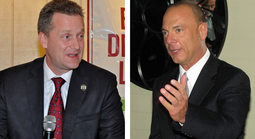 Supervisor Sean Walter and Anthony Coates. (File photos)