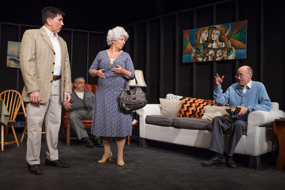 Bill Kitzerow (left), Susan Wojcik and Manning Dandridge star in 'Over the Hills and Through the Woods.' (Credit: Katharine Schroeder)