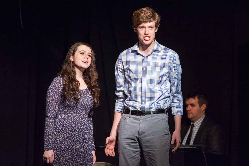 Aria Saltini and Patrick O'Brien perform 