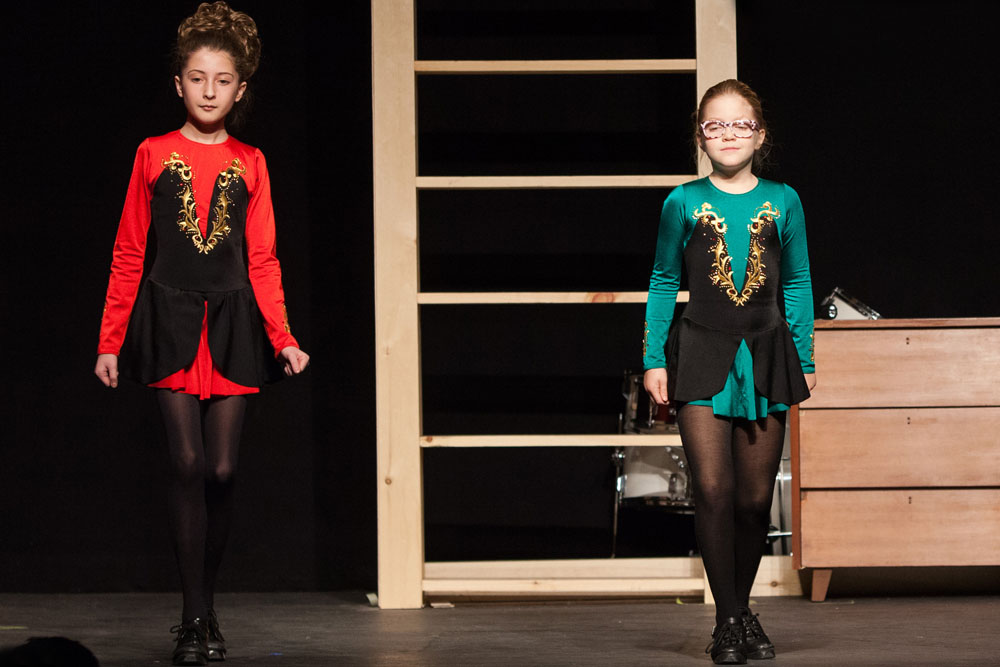 Naomi Cichanowicz and Maeve Bailey dance to 