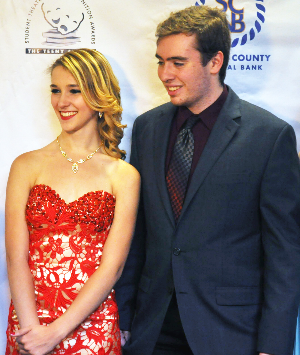 Nominee Rachel Lohrius and winner Sean Mannix of Shoreham-Wading River's production of 'Carousel.'
