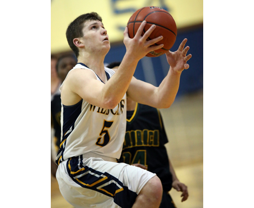 Shoreham-Wading River basketball player Chris Sheehan 012617