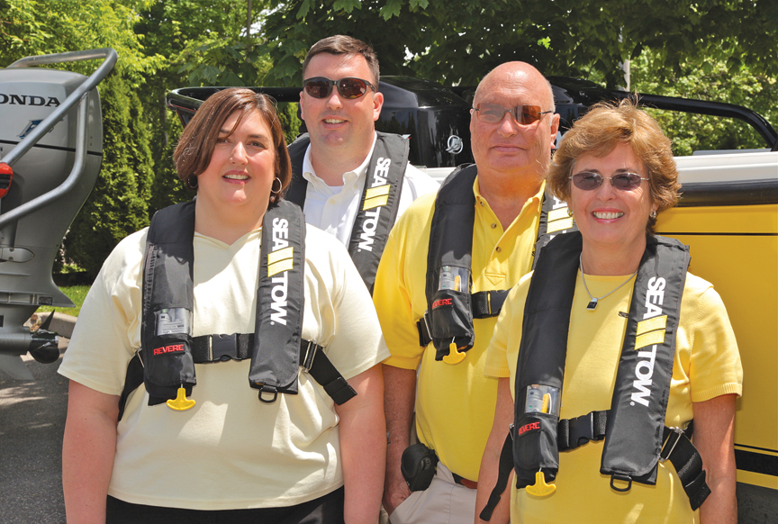 The Frohnhoefer family (from left) Kristen, Joseph III and parents Joseph and Georgia in July 2012. (Credit: Courtesy photo)
