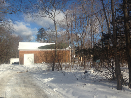 The site of the accident in January. (Credit: Joseph Pinciaro)