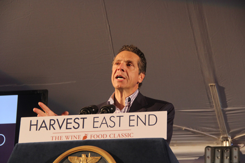 CARRIE MILLER PHOTO | Gov. Andrew Cuomo presented at Saturday's charity fundraiser.