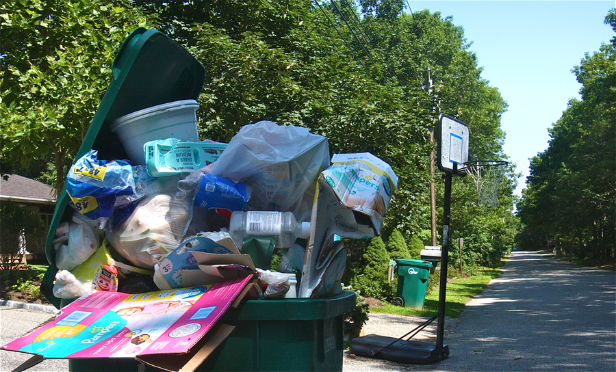 State officials hope the truck/rail operation will reduce the potential for residential trash not being picked up. (Credit: Barbaraellen Koch)
